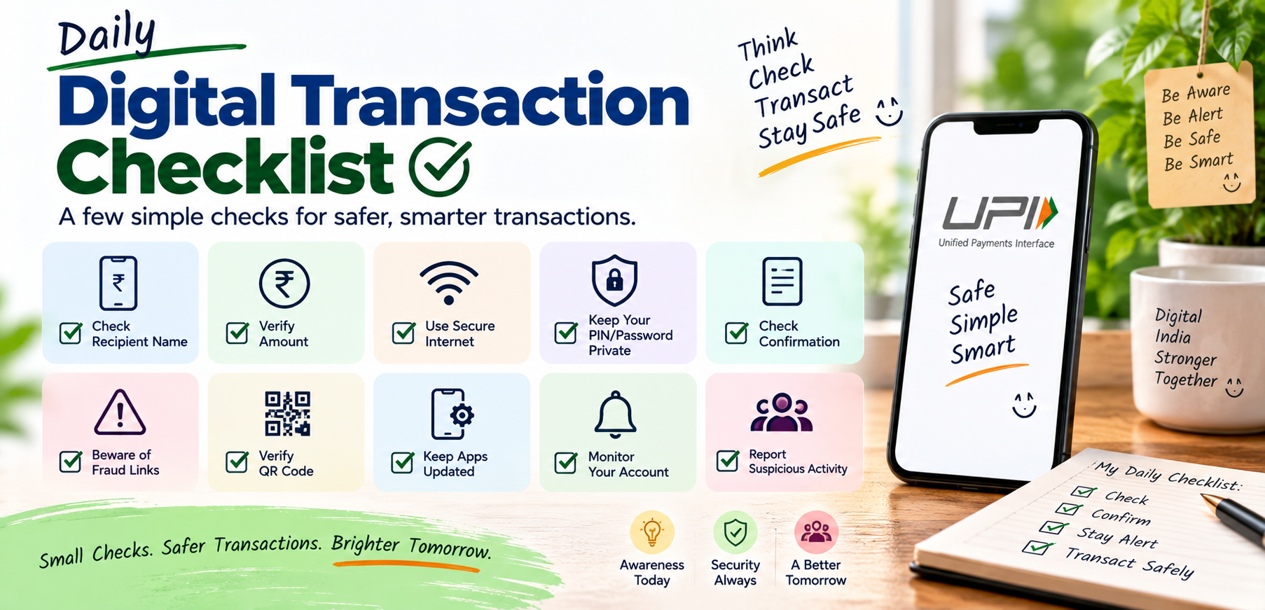 Daily Digital Transaction Checklist