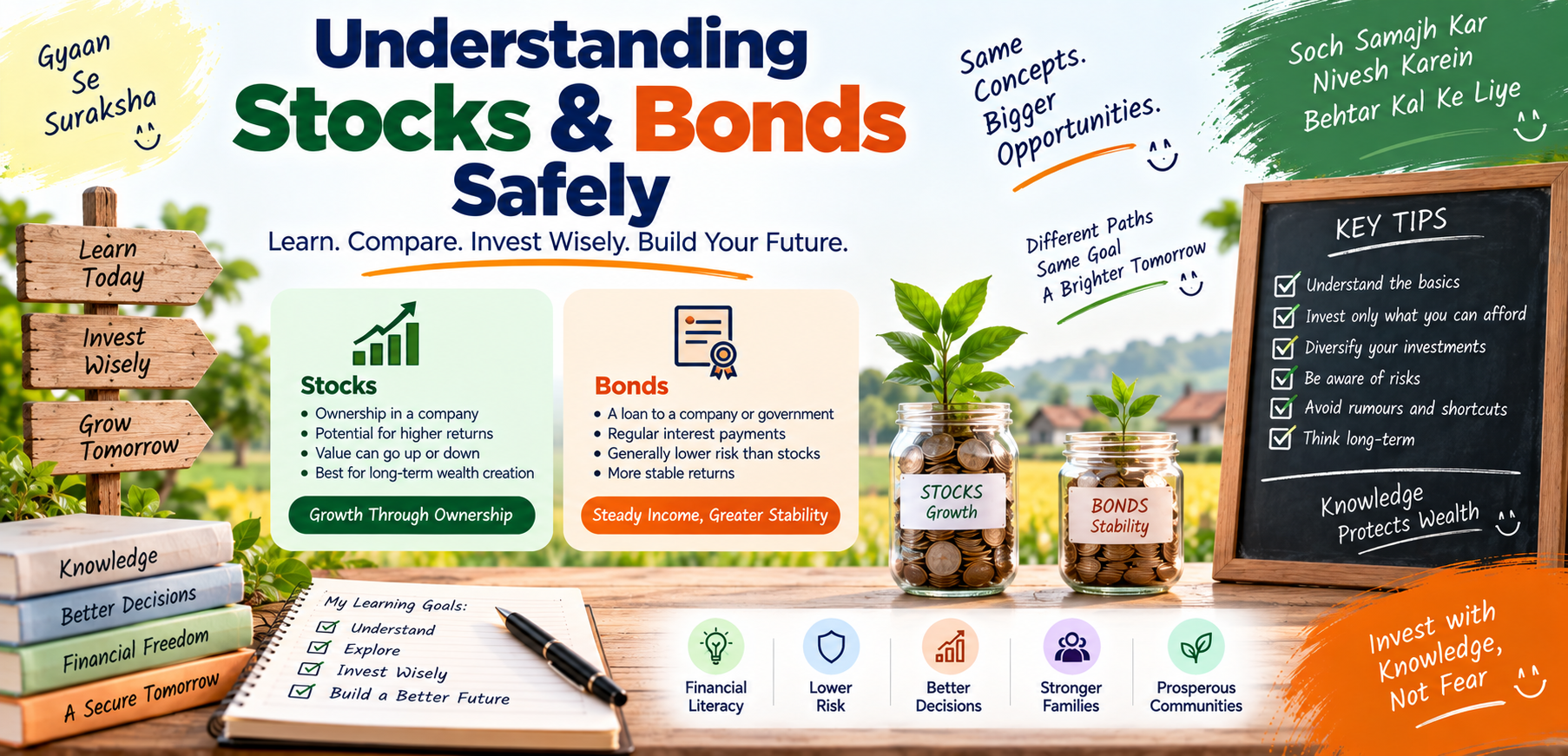 Understanding Stocks & Bonds Safely